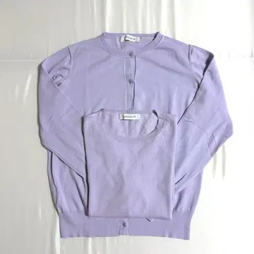 라 토탈리테 La TOTALITE 앙상블 니트 퍼플