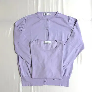 라 토탈리테 La TOTALITE 앙상블 니트 퍼플