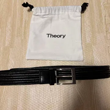 Theory 블랙 가죽 벨트 36