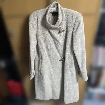 FontanaGrande 울 혼방 코트 크림색