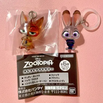 메지루시 액세서리 디즈니 주토피아 주디 닉 가챠