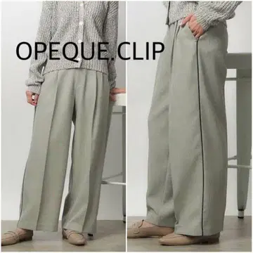 OPEQUE, CLIP 그레이 와이드 팬츠