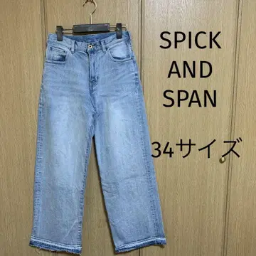 Spick and Span 5 1/2 루즈 스트레이트 데님