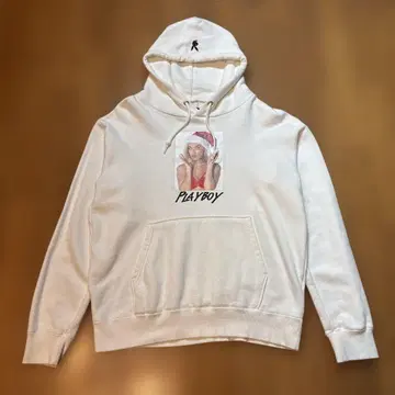 PLAYBOY relume 산타 모자 후드티 화이트
