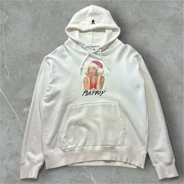 PLAYBOY relume 산타 모자 후드티 화이트