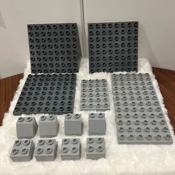 레고 듀플로 기초판 플레이트 다크 그레이 그레이