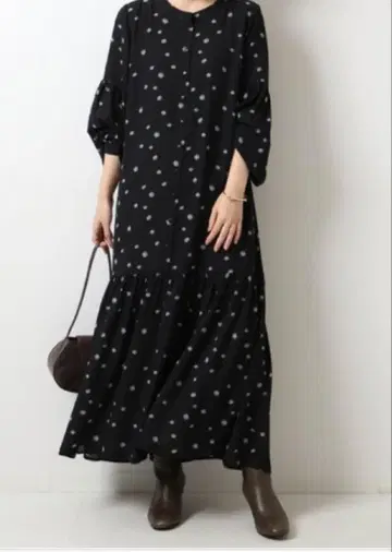 Spick &span 꽃무늬 롱 원피스