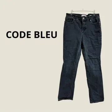 CODE BLEU 블랙 데님 스트레이트