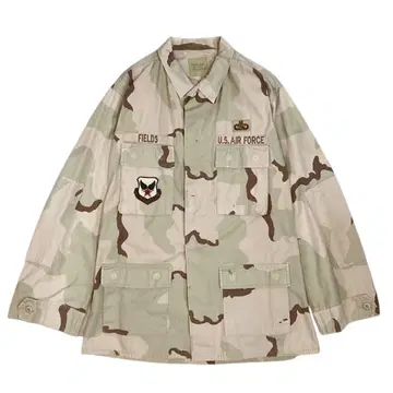 90's 빈티지 밀리터리 컴뱃 자켓 XL 카모플라쥬 카모