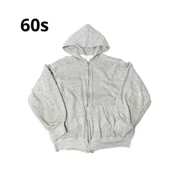 60s 70s 안감 기모 지퍼 후드티 더블 페이스