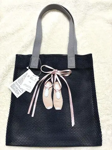 LUDLOW 메쉬 토트백 네이비 발레 슈즈 LUDLOW