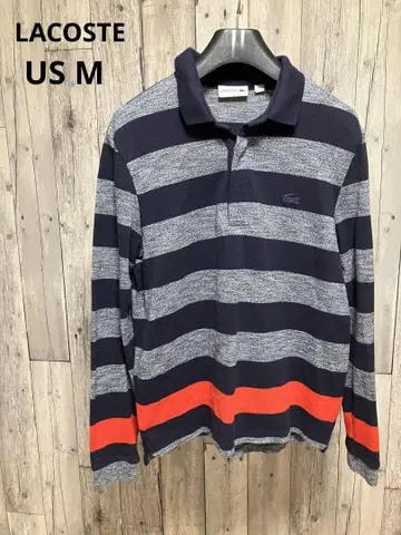 LACOSTE 스트라이프 긴팔 피케 셔츠 라코스테