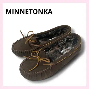 [ 새상품급 ] MINNETONKA 브라운 모카신 미네통카 사이즈 8