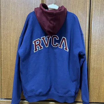 RVCA 네이비 하프 지퍼 후드티 M