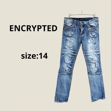ENCRYPTED 데미지 데님 청바지 14