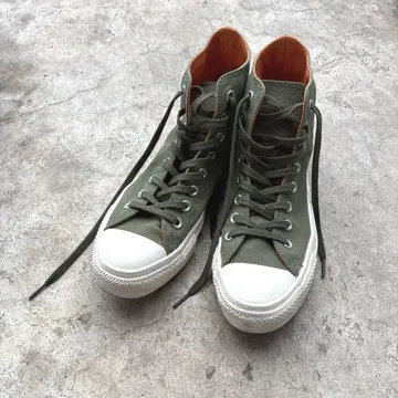 컨버스 올리브 하이컷 스니커즈