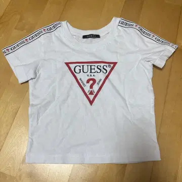 GUESS 화이트 T셔츠 사이즈 S