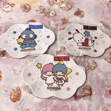 산리오 당첨 복권 별 모양 트레이 8개 한교동 포차코 키키라라