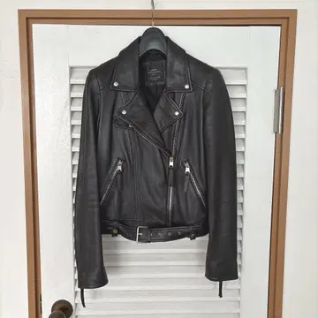 ZARA Trafaluc 아우터 블랙 천연 가죽 M