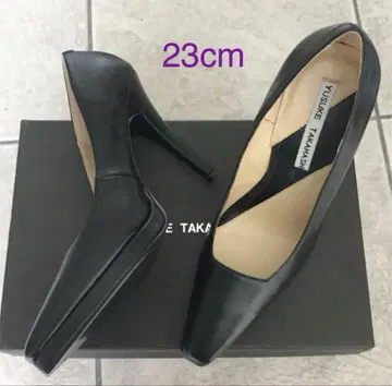 [ 미사용 새상품 ] 통굽 펌프스 블랙 1cm 스톰 사이즈 23cm