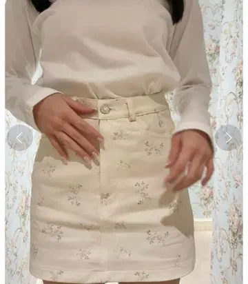 epine e low 미니 스커트 flower S 사이즈 새상품급