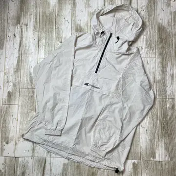 CANTERBURY 아노락 후드티 화이트 풀오버 럭비 L