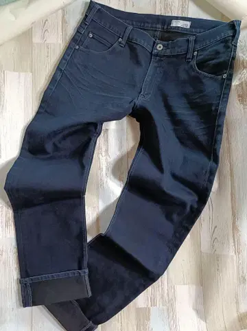 PLUS ONE 다크 블루 스키니 데님 X-LARGE