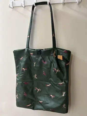 러셋 SimpleTote 말 패턴 그린 토트백