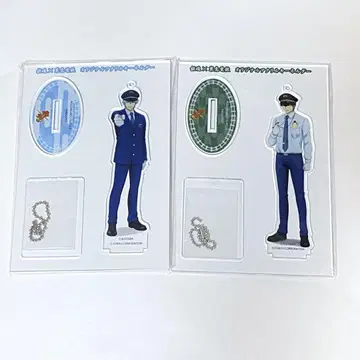 은혼 긴토키 히지카타 도큐 전철 아크릴 스탠드 키링 2개 세트
