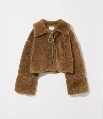 eaphi 에코퍼 숏 자켓 브라운