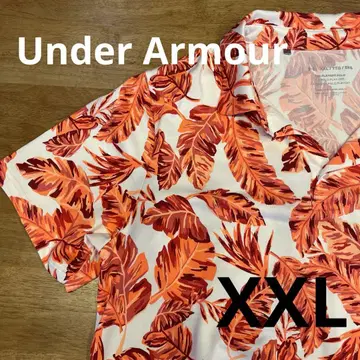 XXL 언더아머 골프 반팔 피케 셔츠 흡한속건 보타니컬