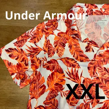 XXL 언더아머 골프 반팔 피케 셔츠 흡한속건 보타니컬