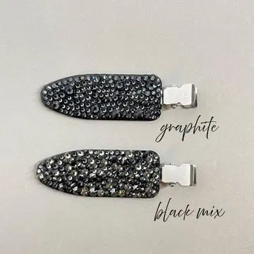 데코 앞머리 클립 블랙믹스