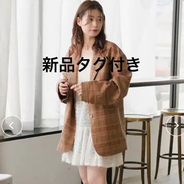 새상품 카스타네 * [SETUP 대응/안감 있음] 자카드 체크 자켓