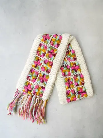 NIRVANNA DESIGNS 컬러풀 니트 머플러