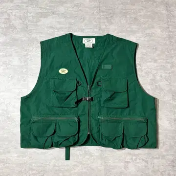90s 빈티지 LLBean 낚시 베스트 와펜 로고