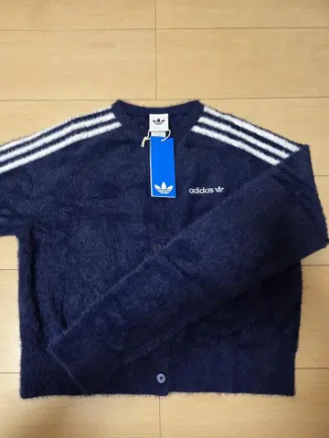 adidas 플러피 니트 가디건 네이비 XL