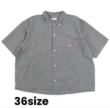 단톤 숏 기장 버튼 다운 셔츠