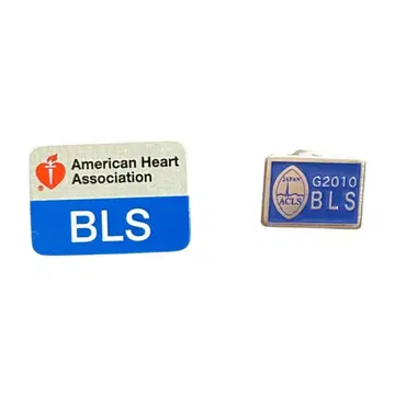 BLS 핀 배지 세트 미국 심장 협회 일본 ACLS