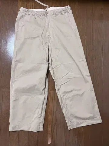 BEAMS 베이지 치노 팬츠 L 사이즈