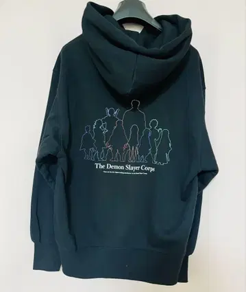 GU 귀멸의 칼날 후드티 블랙