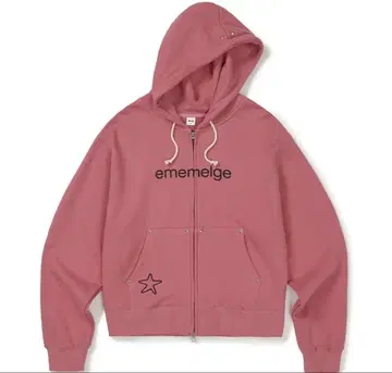 ememelge 핑크 후드티