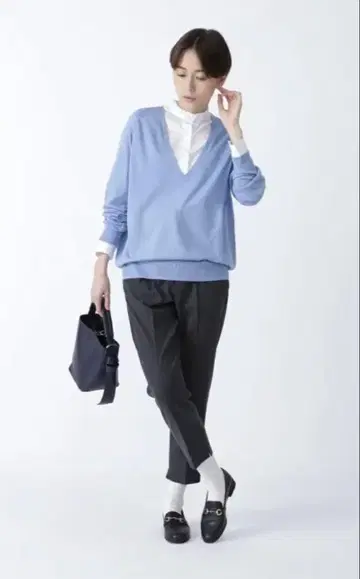 휴먼 우먼 HUMAN WOMAN 코튼 울 풀오버