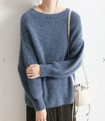SLOBE 이에나 SLOBE IENA 퍼프 슬리브 아제 니트 풀오버