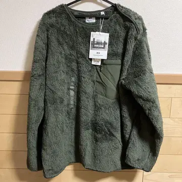 UNIQLO 플리스 풀오버 올리브 XL