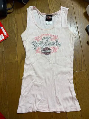 할리 데이비슨 핑크 탱크탑 헤이세이 갸루