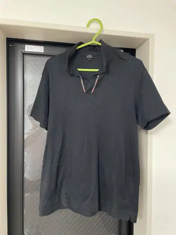 폴스미스 블랙 스트라이프 풀오버 피케 셔츠