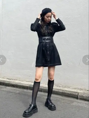 SLY 스퀘어 넥 원피스