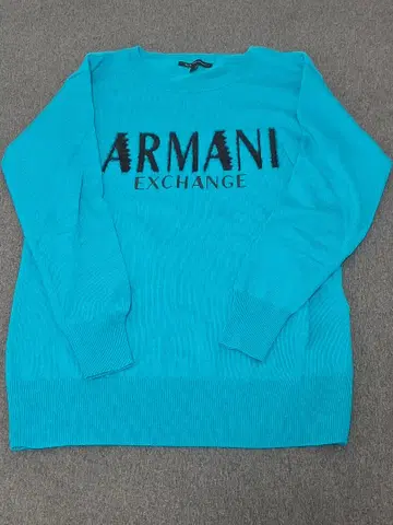 Armani Exchange 터콰이즈 긴팔 스웨터 S