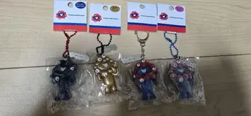 오사카 간사이 만박 한정판 먀쿠먀쿠 입체 PVC 키링입니다. 4색 세트